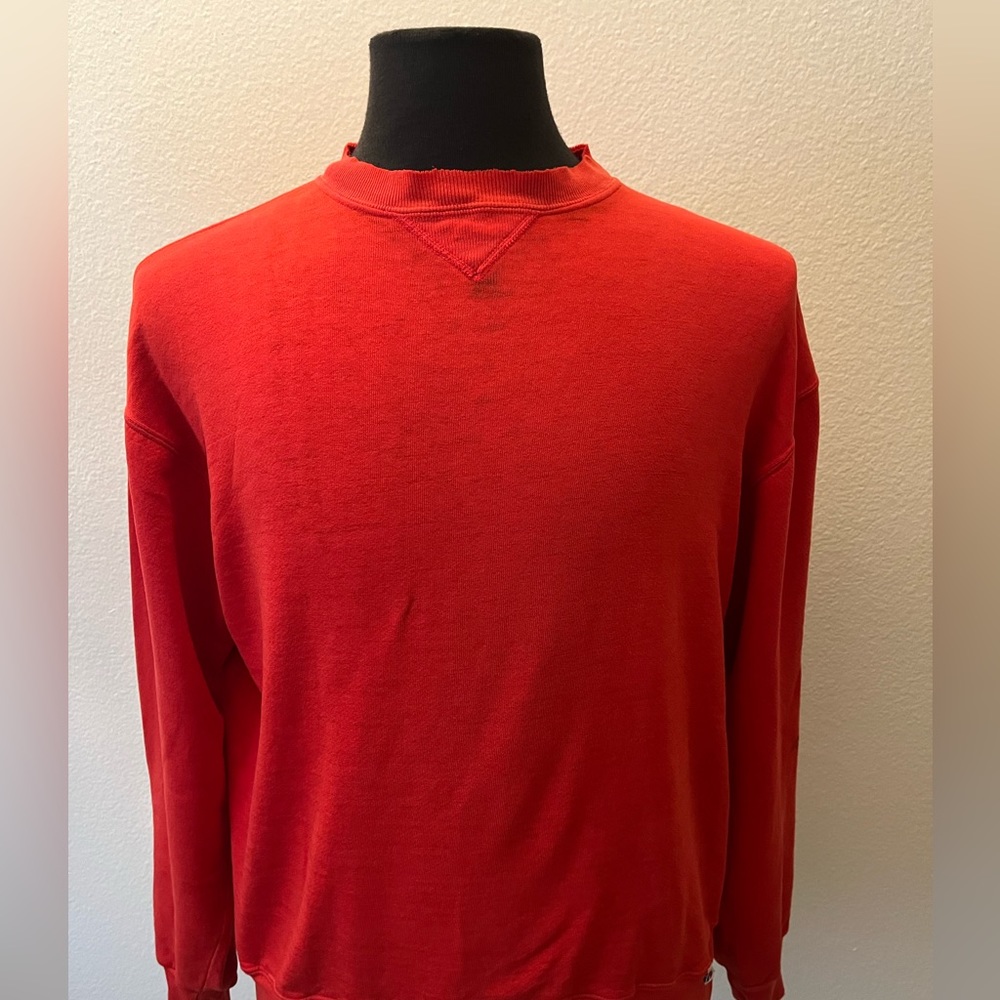 Vintage Russell Athletic Crewneck Sweatshirt Red Mens Size Large Made In USA